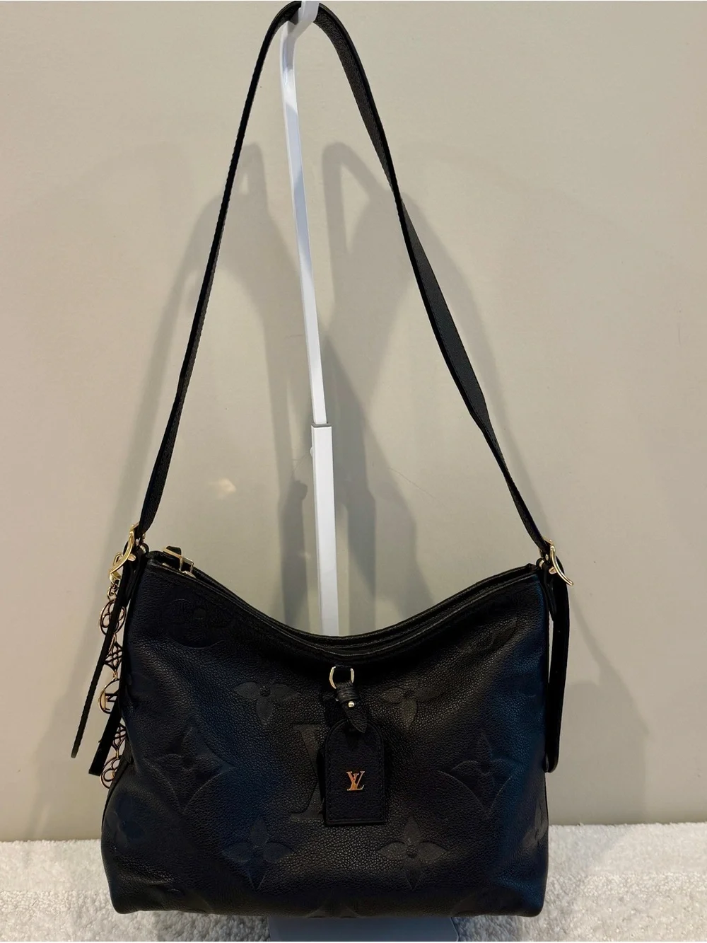 Louis Vuitton CarryAll PM Monogram Empreinte Leather Black- retails $3450